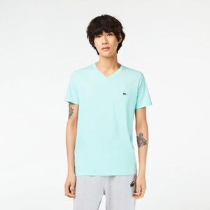 Lacoste - Pima Cotton Jersey T-Shirt, V-Neck - Light Green‎